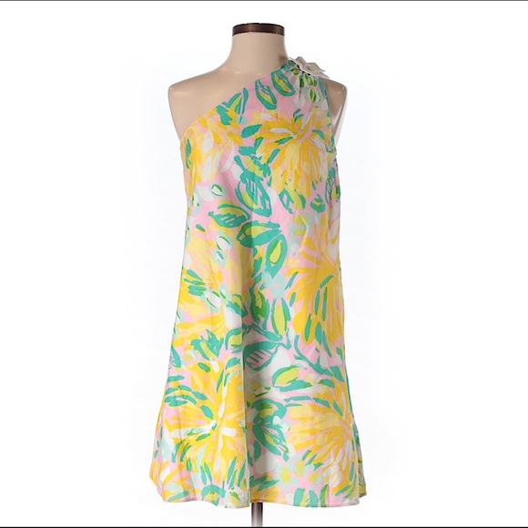 Lilly Pulitzer Other - NWT girls Lilly Pulitzer 1 shoulder Jenni dress 16